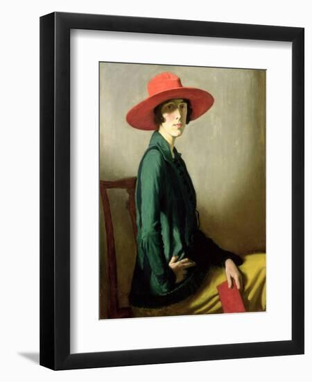 Lady with a Red Hat-William Strang-Framed Giclee Print