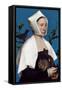 Lady with a Squirrel and a Starling, C.1526-28-Hans Holbein the Younger-Framed Stretched Canvas