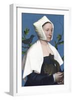 Lady with a Squirrel and a Starling-Hans Holbein the Younger-Framed Giclee Print