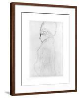 Lady with a Tall Hat, c.1917-Gustav Klimt-Framed Giclee Print