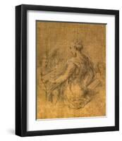 Lady with Angels-Parmigianino-Framed Art Print