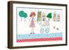 Lady with Baby in Carriage-Effie Zafiropoulou-Framed Giclee Print