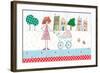 Lady with Baby in Carriage-Effie Zafiropoulou-Framed Giclee Print