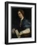 Lady with Book of Verse by Petrarch, c.1515-25-Andrea del Sarto-Framed Giclee Print