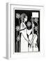 Lady with Cello, from 'Le Morte D'Arthur'-Aubrey Beardsley-Framed Giclee Print