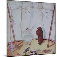 Lady with Dancing Bear, 1980-Mary Stuart-Mounted Giclee Print