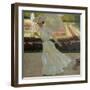 Lady with Dog in the Park of Schleissheim, 1903-Leo Putz-Framed Giclee Print