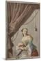 Lady with Dog-Gaspare Diziani-Mounted Giclee Print