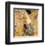 Lady with Fan-Gustav Klimt-Framed Art Print