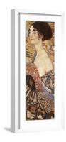 Lady with Fan-Gustav Klimt-Framed Art Print