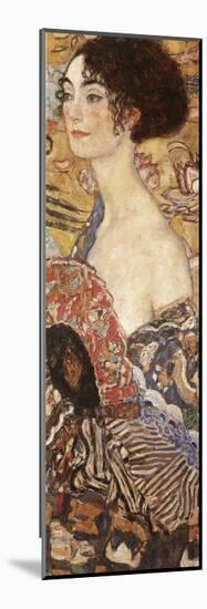 Lady with Fan-Gustav Klimt-Mounted Art Print