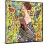 Lady with Fan-Gustav Klimt-Mounted Art Print