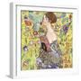 Lady with Fan-Gustav Klimt-Framed Art Print