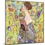 Lady with Fan-Gustav Klimt-Mounted Art Print