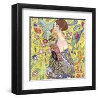 Lady with Fan-Gustav Klimt-Framed Giclee Print