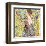 Lady with Fan-Gustav Klimt-Framed Giclee Print