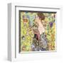 Lady with Fan-Gustav Klimt-Framed Giclee Print