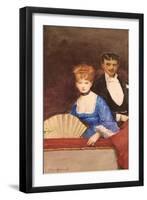 Lady with Fan-Jean Beraud-Framed Giclee Print