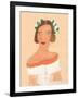 Lady with Flowers In Hair-Norma Kramer-Framed Art Print