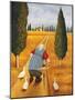 Lady with Fresh Bread-Lowell Herrero-Mounted Art Print