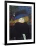 Lady with Hat and Feather Boa, 1909-Gustav Klimt-Framed Giclee Print