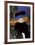 Lady with Hat and Feather Boa-Gustav Klimt-Framed Art Print