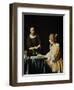 Lady With Her Maidservant Holding a Letter, 1666-Johannes Vermeer-Framed Giclee Print