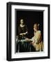 Lady With Her Maidservant Holding a Letter, 1666-Johannes Vermeer-Framed Giclee Print