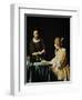 Lady With Her Maidservant Holding a Letter, 1666-Johannes Vermeer-Framed Giclee Print