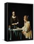 Lady With Her Maidservant Holding a Letter, 1666-Johannes Vermeer-Framed Stretched Canvas