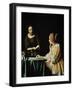 Lady With Her Maidservant Holding a Letter, 1666-Johannes Vermeer-Framed Giclee Print