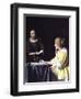 Lady with Her Maidservant Holding a Letter-Johannes Vermeer-Framed Giclee Print