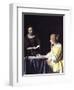 Lady with Her Maidservant Holding a Letter-Johannes Vermeer-Framed Giclee Print