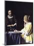 Lady with Her Maidservant Holding a Letter-Johannes Vermeer-Mounted Giclee Print