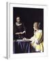 Lady with Her Maidservant Holding a Letter-Johannes Vermeer-Framed Giclee Print