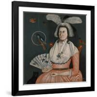 Lady with Her Pets , 1790-American School-Framed Giclee Print