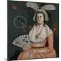 Lady with Her Pets , 1790-American School-Mounted Giclee Print