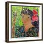 Lady with Hibiscus-Hilary Simon-Framed Giclee Print