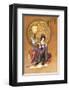 Lady with Lamp-null-Framed Premium Giclee Print