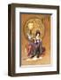 Lady with Lamp-null-Framed Premium Giclee Print