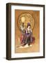 Lady with Lamp-null-Framed Premium Giclee Print