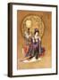 Lady with Lamp-null-Framed Premium Giclee Print