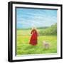 Lady with Lilacs and Shelby-Kevin Dodds-Framed Giclee Print