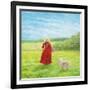 Lady with Lilacs and Shelby-Kevin Dodds-Framed Giclee Print