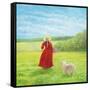 Lady with Lilacs and Shelby-Kevin Dodds-Framed Stretched Canvas