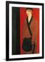 Lady with Muff-Ubaldo Oppi-Framed Giclee Print