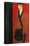 Lady with Muff-Ubaldo Oppi-Stretched Canvas