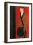 Lady with Muff-Ubaldo Oppi-Framed Giclee Print