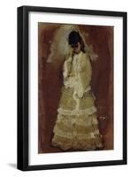 Lady with Opera Glasses, 1879-80-Edgar Degas-Framed Giclee Print