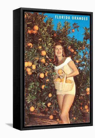 Lady with Oranges, Florida-null-Framed Stretched Canvas